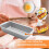 Forma retangular antiaderente SANAG para pão, em aço carbono, ideal para cozinha e padaria. 12,7 cm (5 polegadas), cor prata. 2