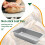 Forma retangular antiaderente SANAG para pão, em aço carbono, ideal para cozinha e padaria. 12,7 cm (5 polegadas), cor prata. 3