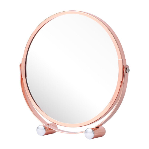 Rose Gold Vanity Mirror Mirrors Tabletop Mirror Double Sided Mirror Desktop Vanity Mirror