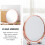 Rose Gold Vanity Mirror Mirrors Tabletop Mirror Double Sided Mirror Desktop Vanity Mirror 5