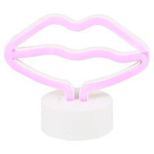 Yöpöydän valaisimet lahjaksi mini LED-valo punaiset huulet neon mallinnus yö valkoinen akryyli