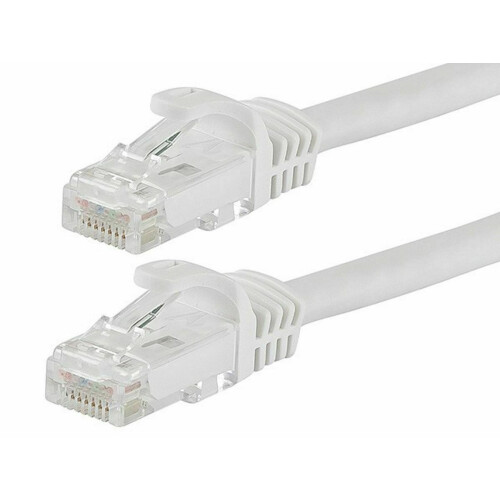 Καλώδιο Patch Cat6 10FT 500mhz Ethernet Δίκτυο Internet LAN RJ45UTP Λευκό