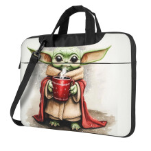 Söpö piirretty Tähtien sota -vauva Yoda -läppärilaukku, tietokonelaukku, kannettavan tietokoneen suojus, tietokonelaukku, tablettikotelo,