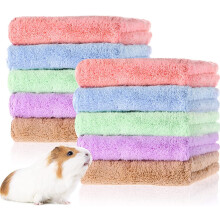 10 stuks cavia-dekens 11,8" x 11,8", zachte fleece kooivoering, geschikt voor hamsters, slaapmatjes voor kleine huisdieren, slaapbedje voor honden,