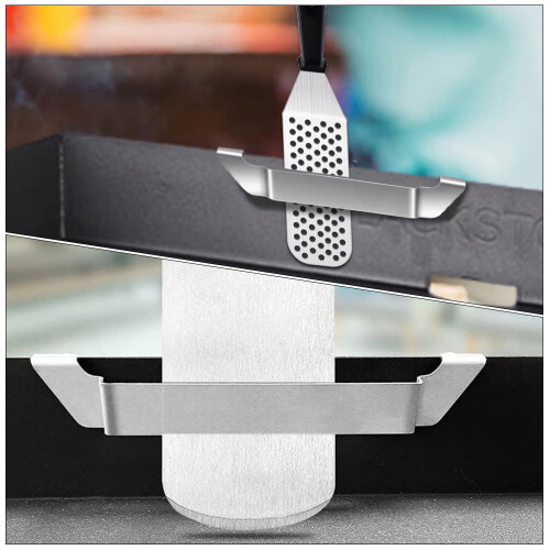 2 Pcs Griddle Griddles Chef Tools Spatula Side Rack Roasting Pan Grill Portable Stainless Steel 2
