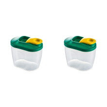 Contenitori per alimenti Witspace con coperchi e beccuccio versatore, organizer ermetico per dispensa, ideale per riso, pasta, cereali e spezie - 2