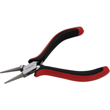 2 alicates de punta redonda – Punta fina – 127 mm (5 pulgadas) – Mango ergonómico con doble hoja – Herramienta para la fabricación de