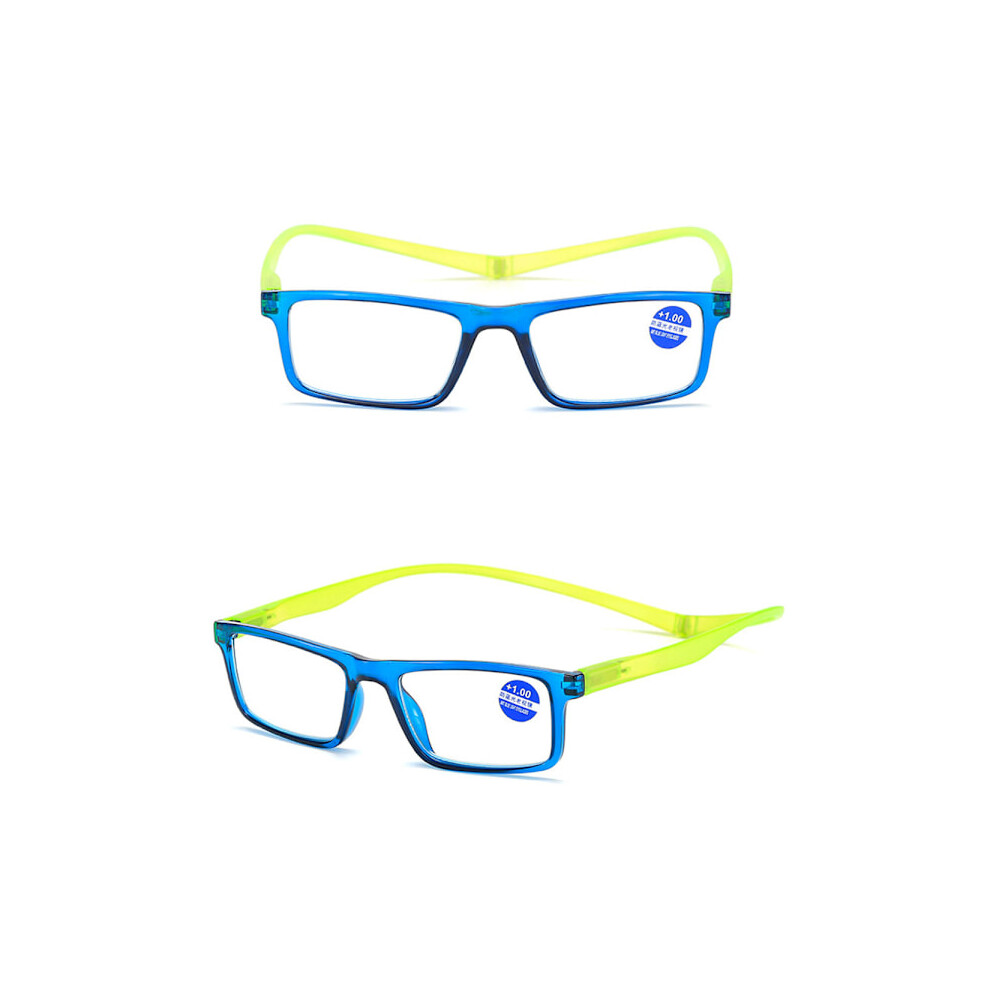 Practical Reading Glasses with Magnetic Function (+1.0 - +4.0) Blue +1.5