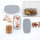 JoyJolt Glas-Kastenformen mit Deckel – 3er-Set – Grau 5
