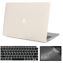 Kompatibel med MacBook Air 13" cover med Touch ID (2021, 2020, 2019, 2018), model A2337M1A2179A1932, Clic