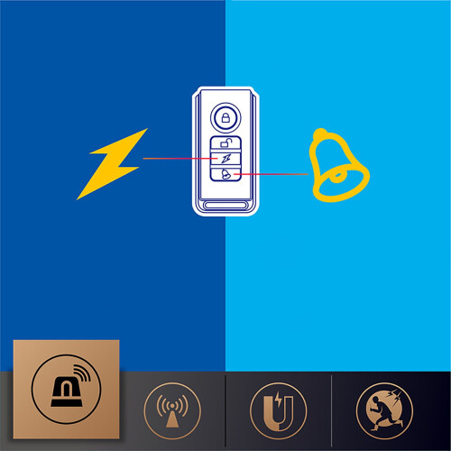 Εύκολη εγκατάσταση συναγερμού ασφαλείας Χρόνος απόκρισης 200ms, όγκος 108db, για την 2