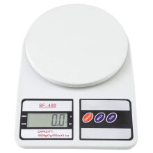 Balança Digital de Cozinha SF-400 10KG / 1g com Visor LCD Branca