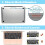 Capa compatível com MacBook Air de 13 polegadas com Touch ID (2021, 2020, 2019, 2018), modelo A2337M1A2179A1932, Clic 2