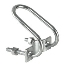 Morsetto metallico universale per ombrelli, ideale per bandiere e canne da pesca (argento)