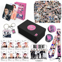 Stray Kids Nieuw Album Maxident Cadeaubox Kpop Merchandise Fotokaarten Sleutelkoord Sleutelhanger Cadeau voor SKZ Fans A