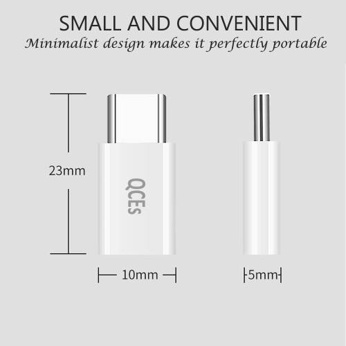 Προσαρμογέας Micro USB σε USB C4Pack, Φορτιστής γρήγορης φόρτισης USB C με μετατροπέα, 2