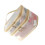Neceser de malla de doble capa color beige. 2