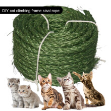 Naturalna lina sizalowa, wytrzymały sznurek do drapaka dla kota, wymienny do słupka do drapania, DIY, rękodzieło, ogrodnictwo, zielony, S