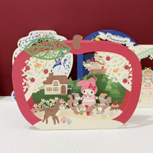 Cartão pop-up da Sanrio com Hello Kitty, Pompompurin, My Melody, Cinnamoroll e Little Twin Stars. Presente de aniversário para namorada e bênção