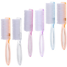 6 sztuk szczoteczek do paznokci z uchwytem, długie szczoteczki do kurzu, pędzelki do manicure (losowy kolor)