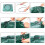 Sac à déchets de jardin 270L, grand format, résistant, imperméable, robuste, réutilisable et pliable. 6