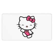 Mousepad Hello Kitty para jogos, tamanho grande, antiderrapante, em borracha, para trabalho, jogos e escritório, 40 x 75 cm (15,8 x 29,5 polegadas).