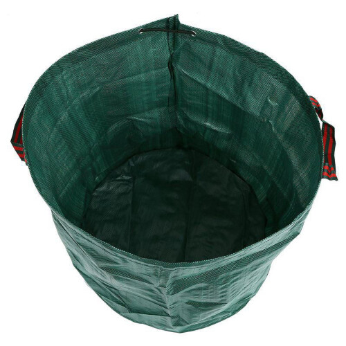 Sac à déchets de jardin 270L, grand format, résistant, imperméable, robuste, réutilisable et pliable. 2