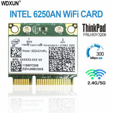 Tarjeta WiFi inalámbrica 622anxhmw6250an, adaptador WiFi de 300 Mbps, 2.4G y 5G, compatible con Lenovo/ThinkPad Intel origined-n6250ANX Fru60y3195