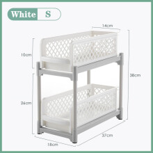 2-tier drawer under sink organizer bathroom kitchen storage racks multi-use slide-out with handles under sink cabinet organizers