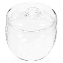 Barattolo da tè in vetro con coperchio, contenitore per terrario, portatile