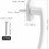 Handles for PVC windows and doors, white 4