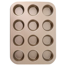 Cailmei 4/6/9/12 Cup Cake Mould Muffin Pan Non-Stick Baking Pans Easy To Clean F Free Size