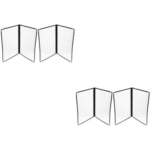 4 stk. menu transparent mappe mapper beskyttende ringbind PVC opskrift