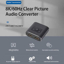 SUSUchens compatible with Switch - Two in One, Plug and Play, 8K/60Hz, High Sensitivity, Stable Transmission, Clear Audio & Video Converter