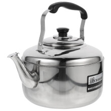 Bouilloire de cuisine en acier inoxydable grande capacité avec alarme automatique pour cuisinière à gaz et à induction (6 L)