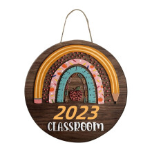 Begine Pendant Decoration Clearance,Back to School Season Doorplate Pendant A (Flat) Teacher's Day Gift,1Pc House Number
