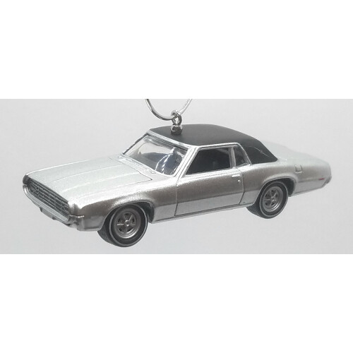 Christmas Ornament for 1968 Ford Thunderbird Silver Black