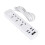 XIAOLE Πολύπριζο Προστασίας από Υπερτάσεις, 3Outlet4USB, 2500W με Καλώδιο Προέκτασης, 2