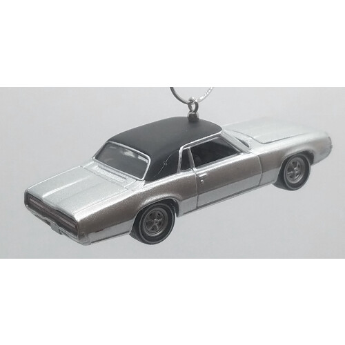 Christmas Ornament for 1968 Ford Thunderbird Silver Black 1