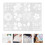 Conjunto de estênceis de unicórnio e flores para arte e scrapbooking DIY da Eease 4