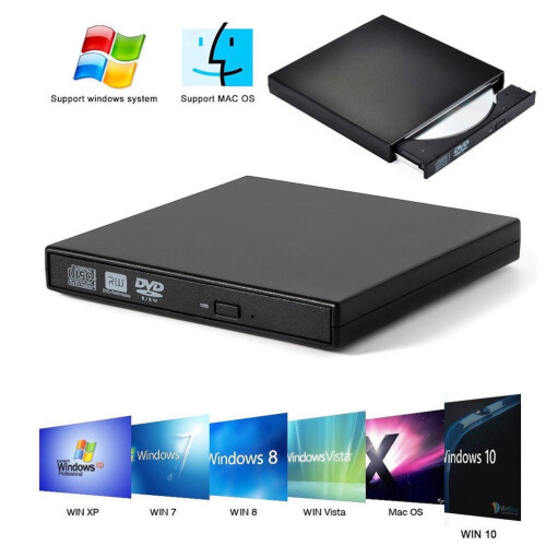 LingStar Usb External Dvd Cd Rw Disc Burner Combo Drive Reader For Windows 98/8/10 Laptop Pc 2