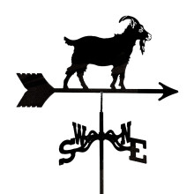 Roof Mounted Weather Vane Stainless Steel Antelope Shape Outdoor Wind Direction Indicator