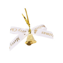 VOSS20 pezzi Fiocchi di Natale Mini Fiocchi per Albero di Natale Mini Fiocco Ornamento Ciondolo da Appendere all'Albero di Natale Decorazione da
