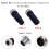 Conector de sensor M12 de 3/4/5/8 pinos, macho/fêmea, em ângulo reto, DSJY (1 peça) 3
