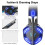 Casque de jeu avec microphone + souris de jeu bleue 2