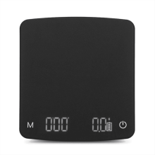 Balance à café avec minuteur, 0,1 g, pour expresso, étanche, rechargeable, avec minuteur automatique et fonction tare.