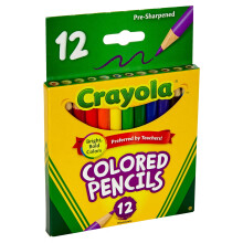 Crayola värikynät, 12 kpl, lyhyt, 1 pakkaus, 5 kpl