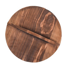 LOVIVER Coperchio in legno per padella, coperchio rotondo in legno a ribalta, spesso, antiscottatura, universale, per pentole e padelle, per uso