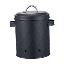 Contenitore per verdure da campeggio in scatola con fori di aerazione, colore nero, stile B