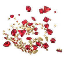 130 Stück aufnähbare Strasssteine, vielseitig einsetzbar, DIY-Strasssteine, Glasdekorationsmaterialien für DIY-Projekte